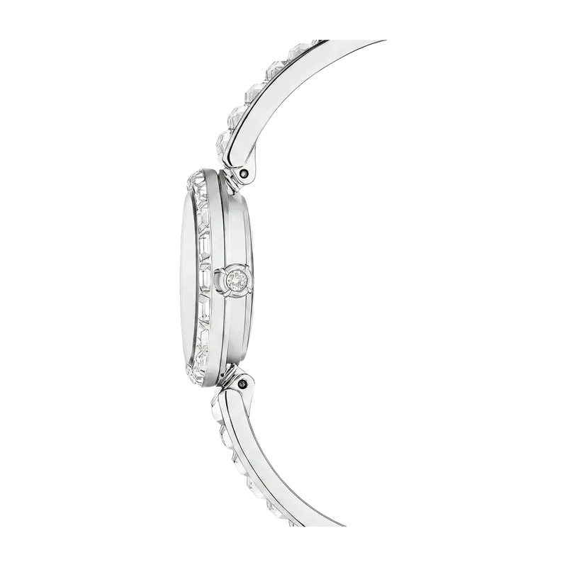Matrix Bangle Watch Crystal Bracelet White Stainless Steel