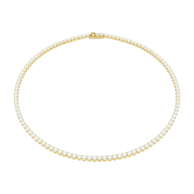 Matrix Tennis Necklace White Gold
