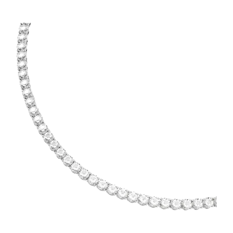 Matrix Tennis Necklace White Rhodium 41 cm