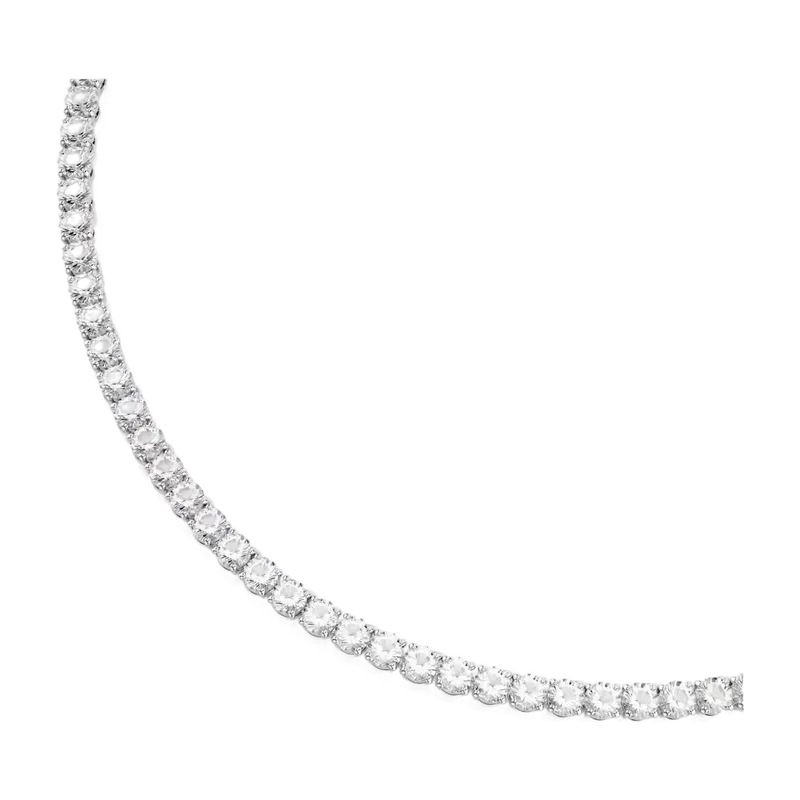 Matrix Tennis Necklace White Rhodium 50 cm