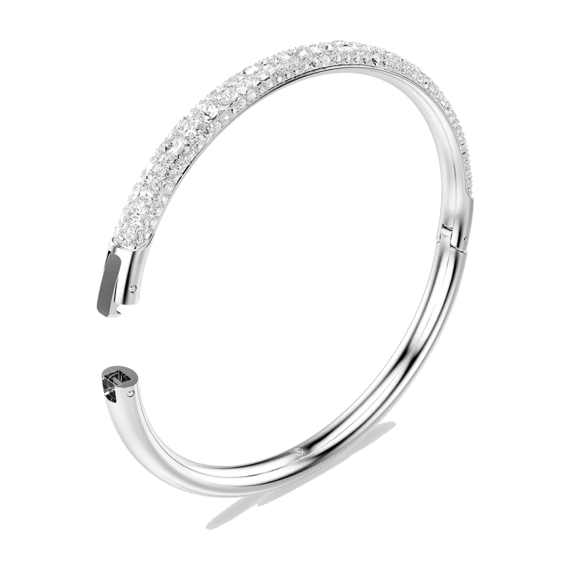 Sublima Bangle Snow Pavé White Rhodium 17.3 cm