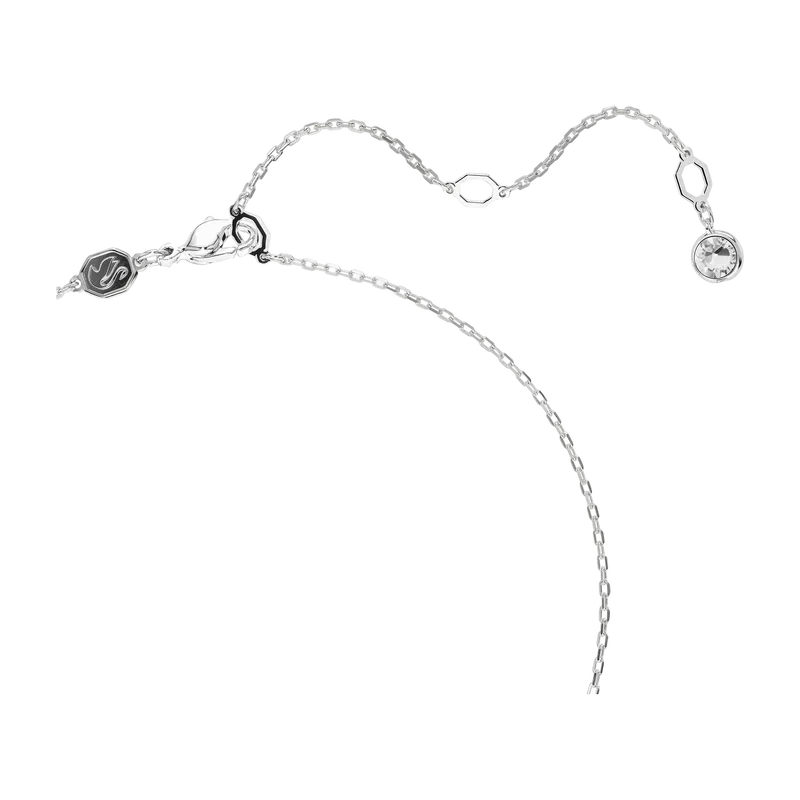 Hyperbola Pendant Pavé Infinity White Rhodium