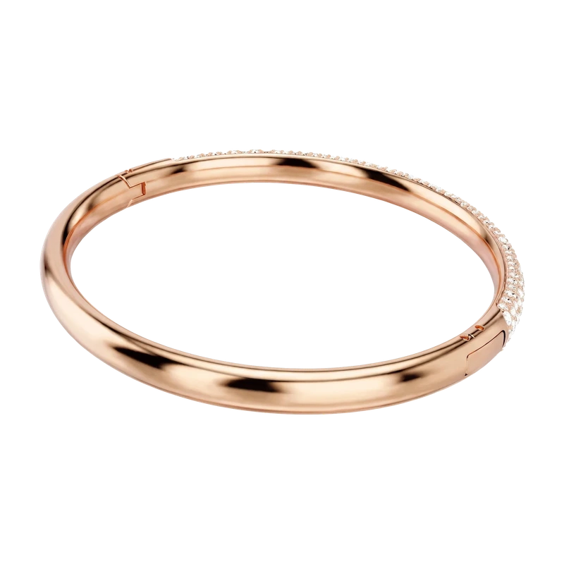 Sublima Bangle Snow Pavé White Rose Gold 17.3 cm