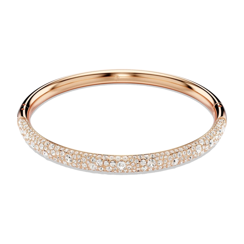 Sublima Bangle Snow Pavé White Rose Gold 17.3 cm