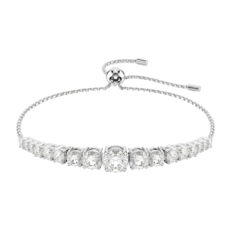 Matrix Bracelet Gradient of Round Cuts White Rhodium