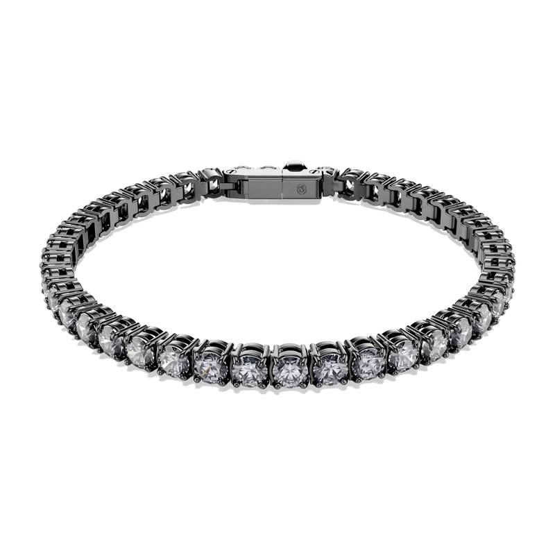 Matrix Tennis Bracelet Gray Ruthenium 15.5 cm