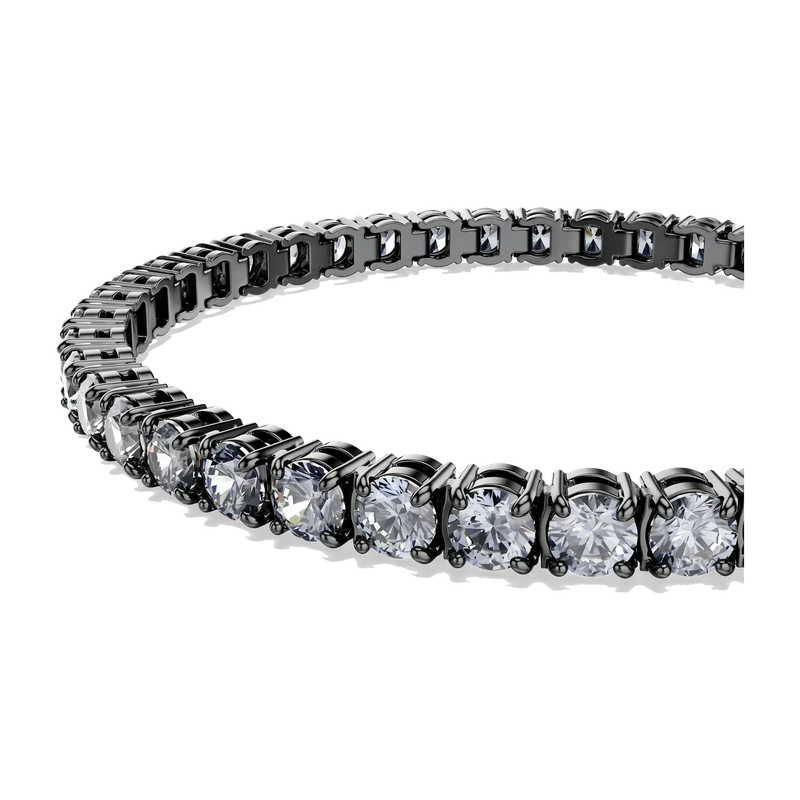 Matrix Tennis Bracelet Gray Ruthenium 17.5 cm