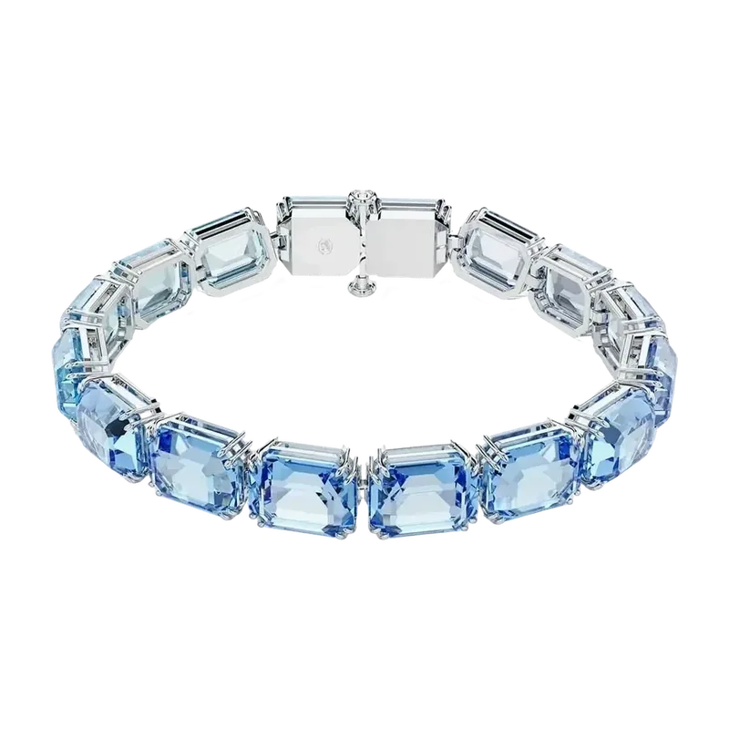 Millenia Bracelet Octagon Cut Color Gradient Blue Rhodium
