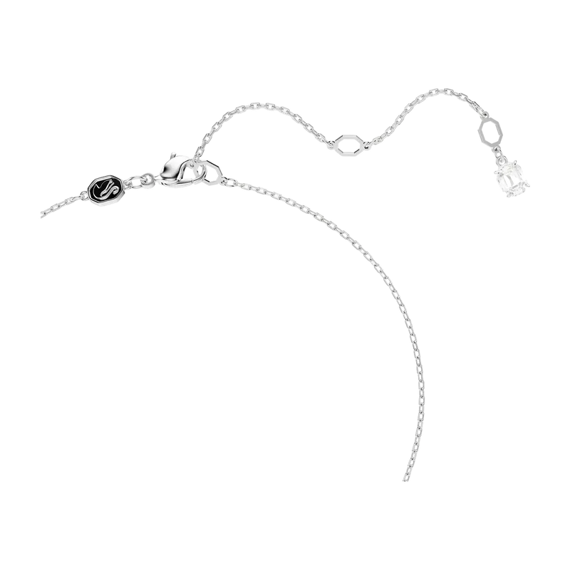 Hyperbola Pendant Mixed Cuts White Mixed Metal