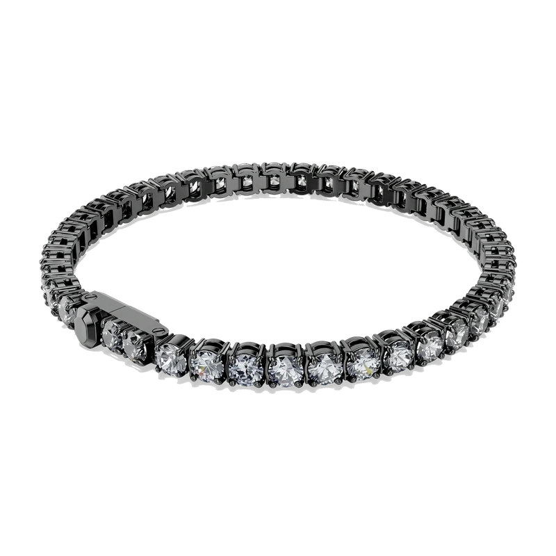 Matrix Tennis Bracelet Gray Ruthenium 19 cm