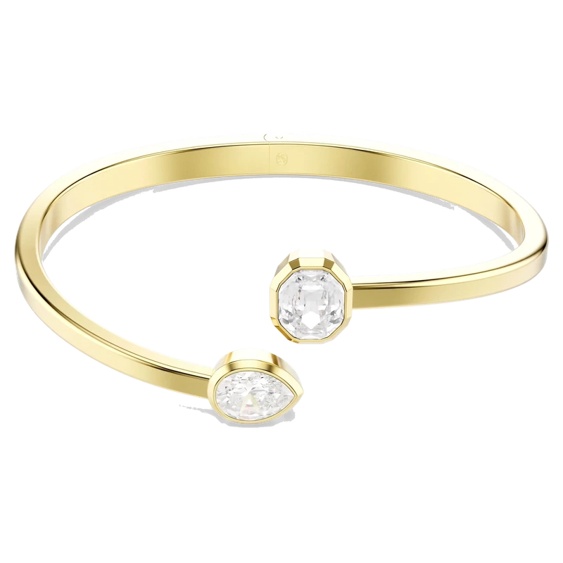 Imber Bangle Mixed Cuts White Gold 15.5 cm