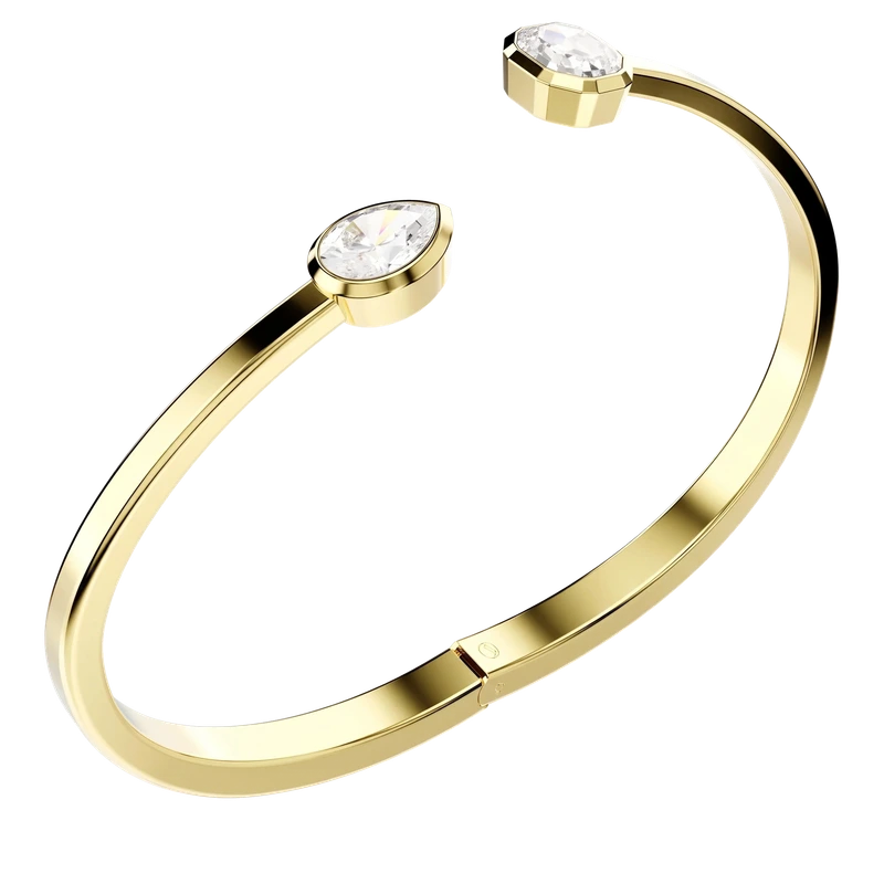 Imber Bangle Mixed Cuts White Gold 15.5 cm