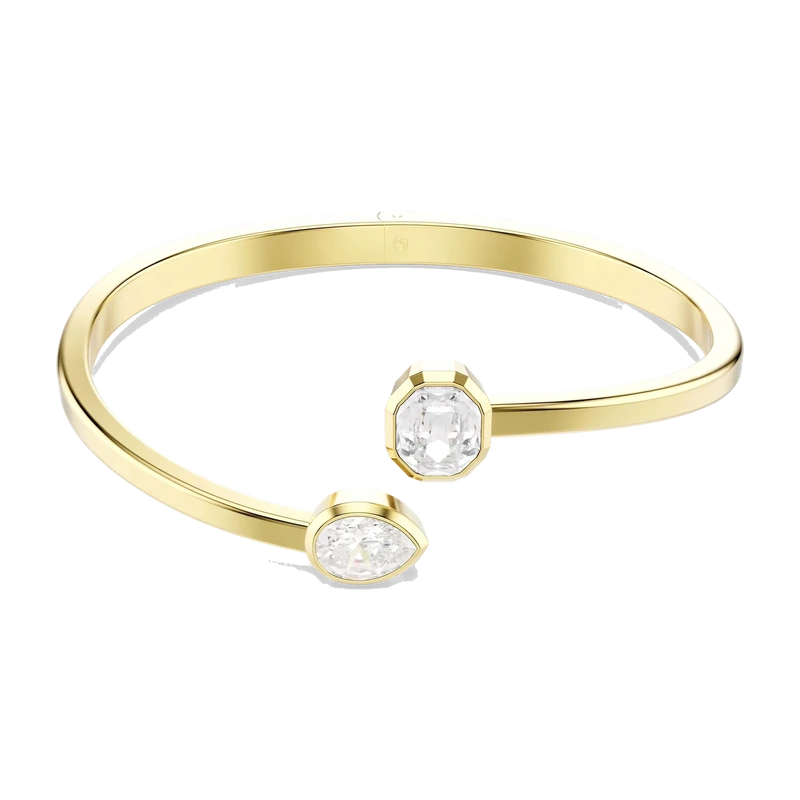 Imber Bangle Mixed Cuts White Gold 16.6 cm