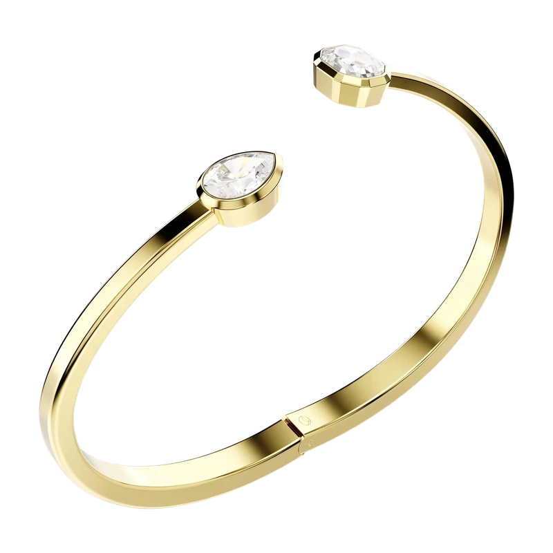 Imber Bangle Mixed Cuts White Gold 16.6 cm