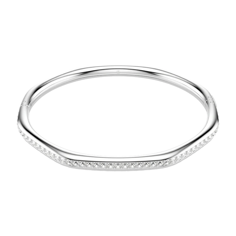 Dextera Bangle Octagon Shape White Rhodium 18.3 cm