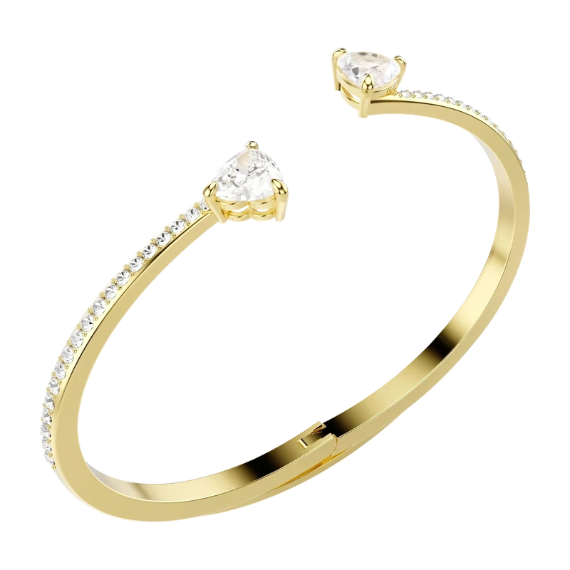 Mesmera Bangle Heart White Gold 17.3 cm