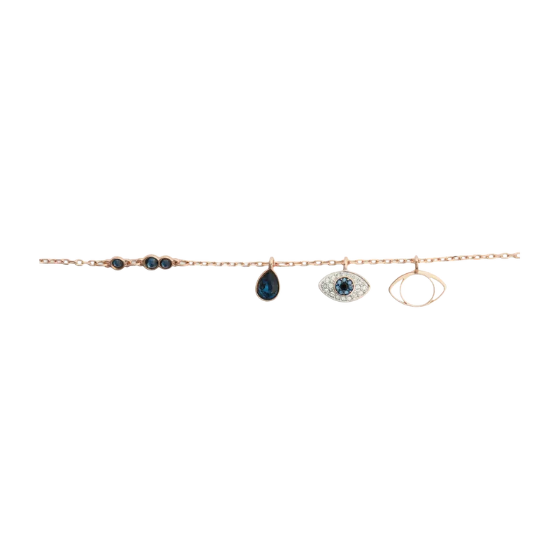 Symbolica Pendant Eye Multicolored Rose Gold