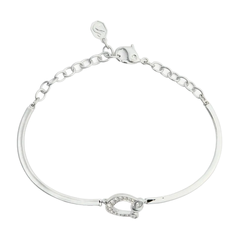 Symbolica Bracelet Pavé Horse Shoe White Rhodium