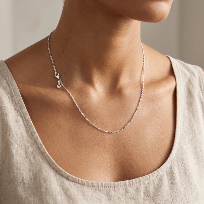 Classic Cable Chain Necklace 75 cm