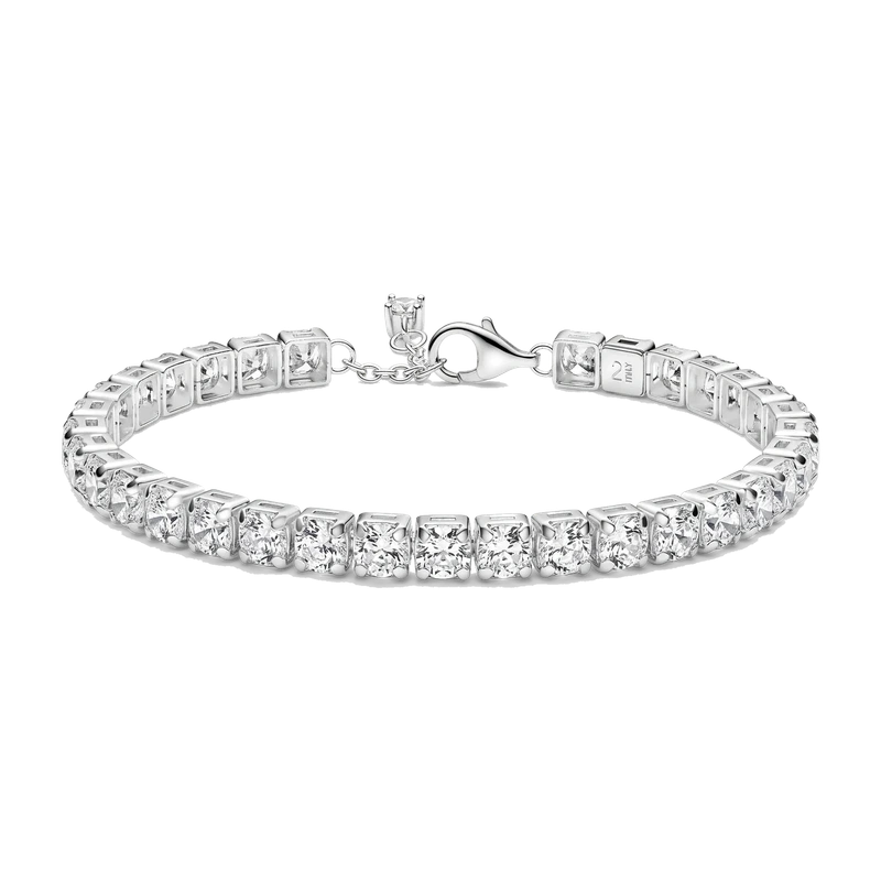 Sparkling Bold Tennis Bracelet 18 cm