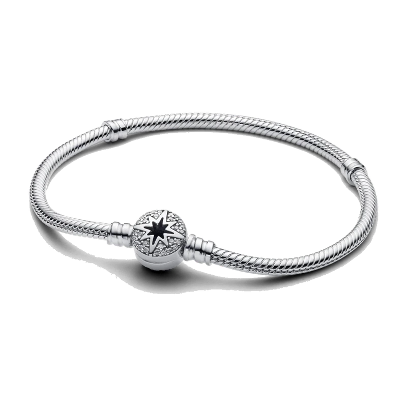 North Star Clasp Snake Chain Bracelet 16 cm