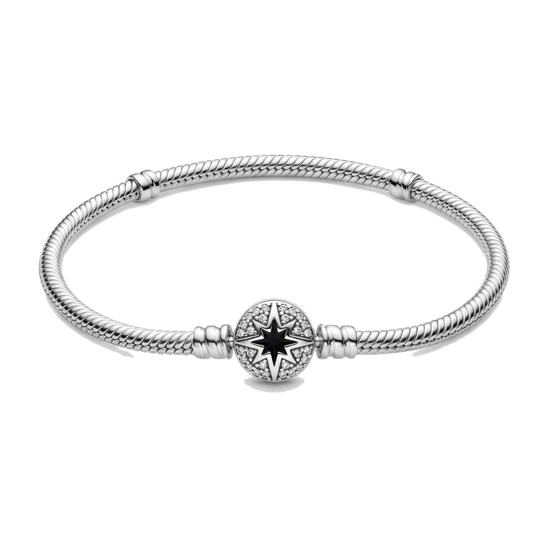 North Star Clasp Snake Chain Bracelet 16 cm