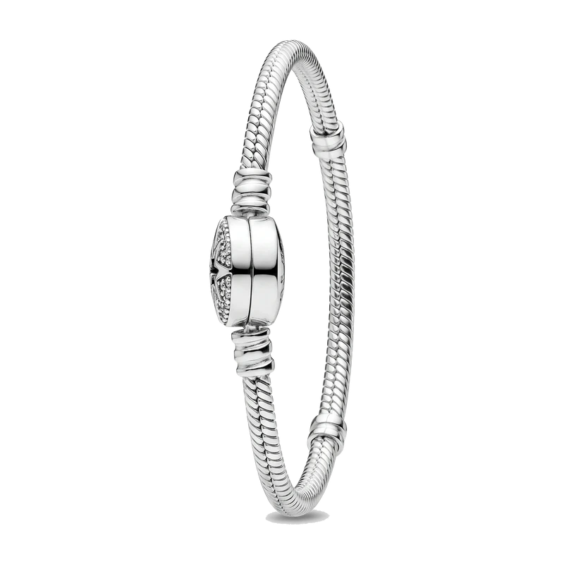 North Star Clasp Snake Chain Bracelet 19 cm