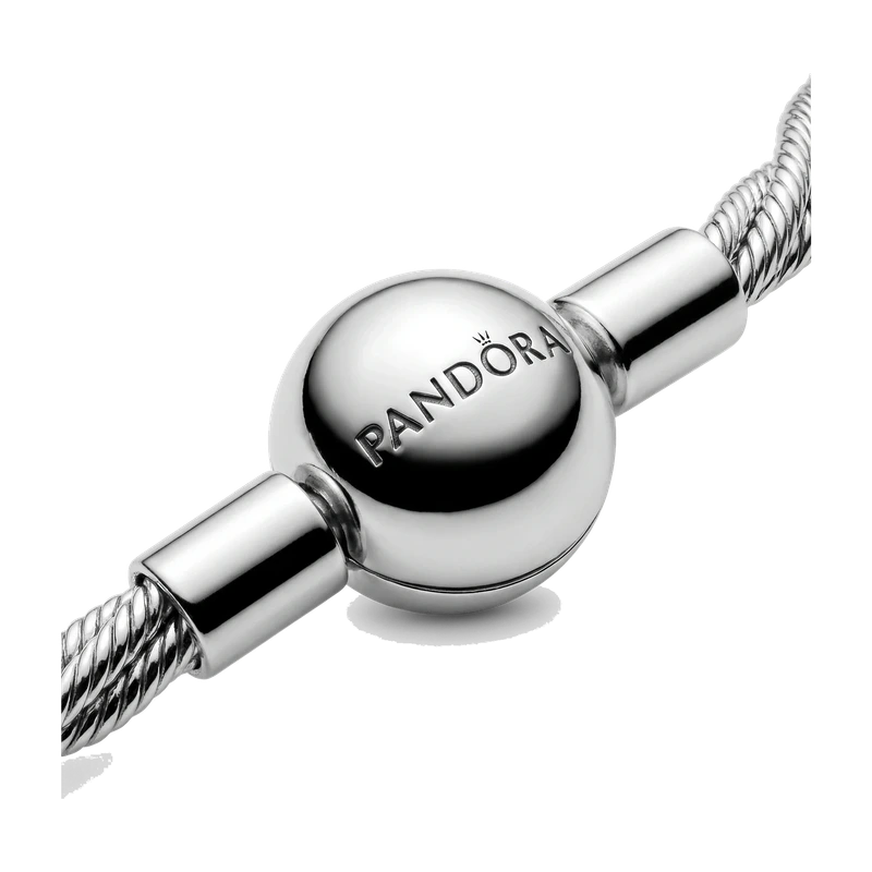 Round Pandora Clasp Twisted Snake Chain 16 cm