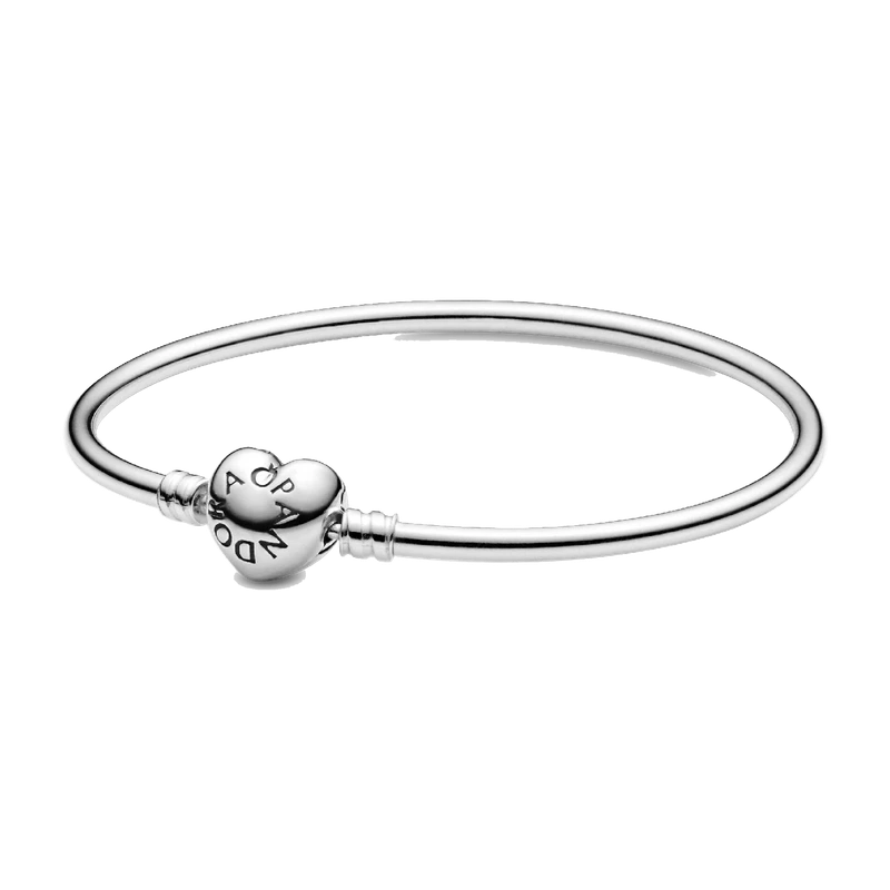 Moments Heart Clasp Bangle