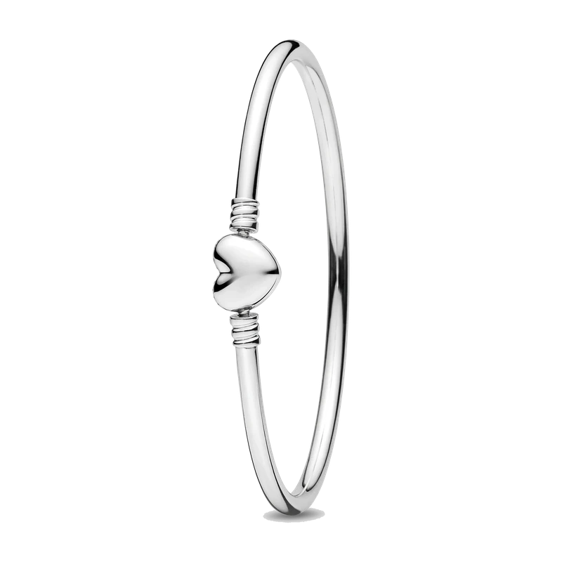 Moments Heart Clasp Bangle