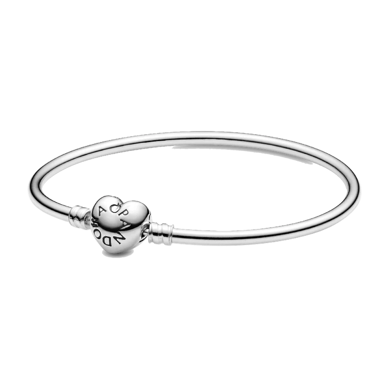 Moments Heart Clasp Bangle