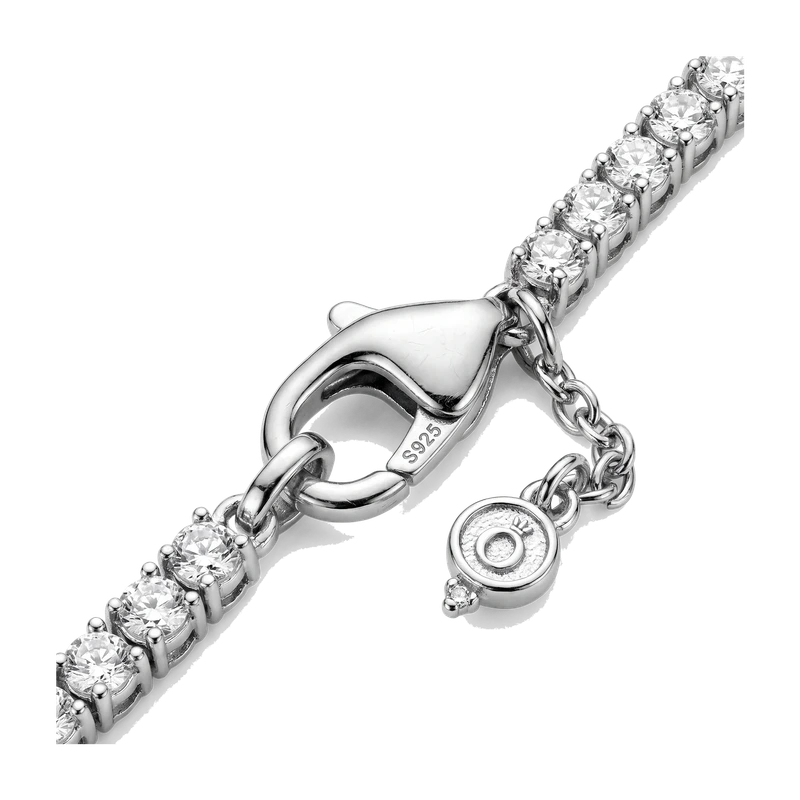 Sparkling Halo Tennis Bracelet 16 cm