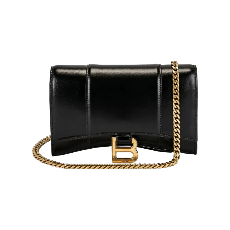 Hourglass Wallet With Chain Stainless Steel