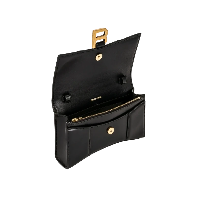 Hourglass Wallet With Chain Stainless Steel