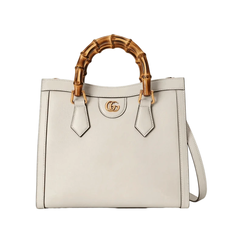 Diana Small Tote Bag White