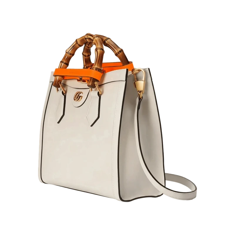 Diana Small Tote Bag White