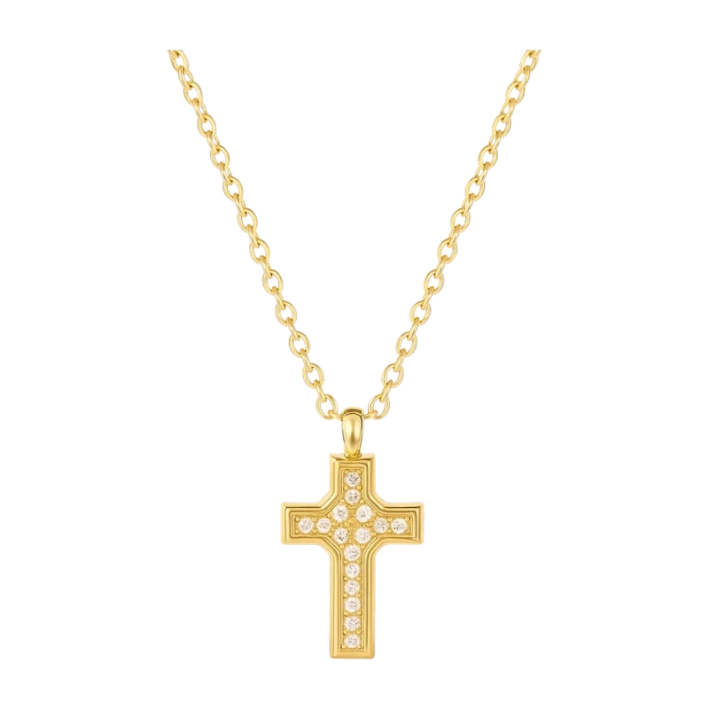 Wyatt Mini Cross Pendant Necklace