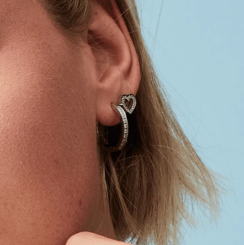 Arctic Symphony Polished Silver Earrings Silver