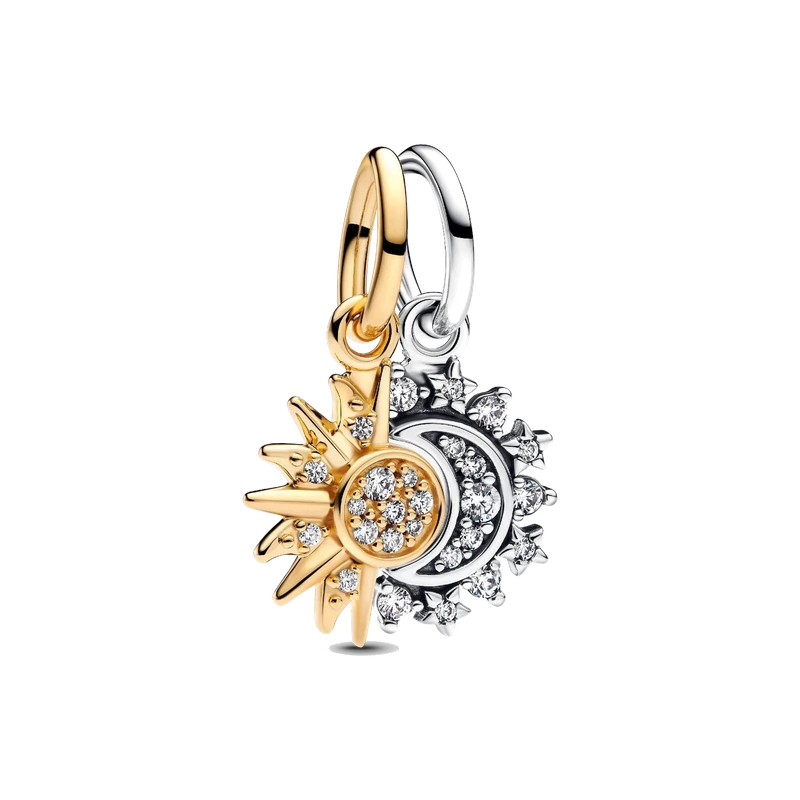 Splittable Sun & Moon Dangle Charm