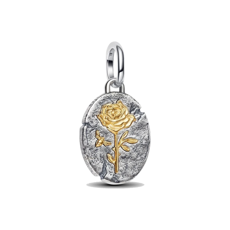 Rose Medallion Charm