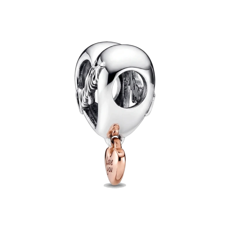 Love You Daughter Heart Charm
