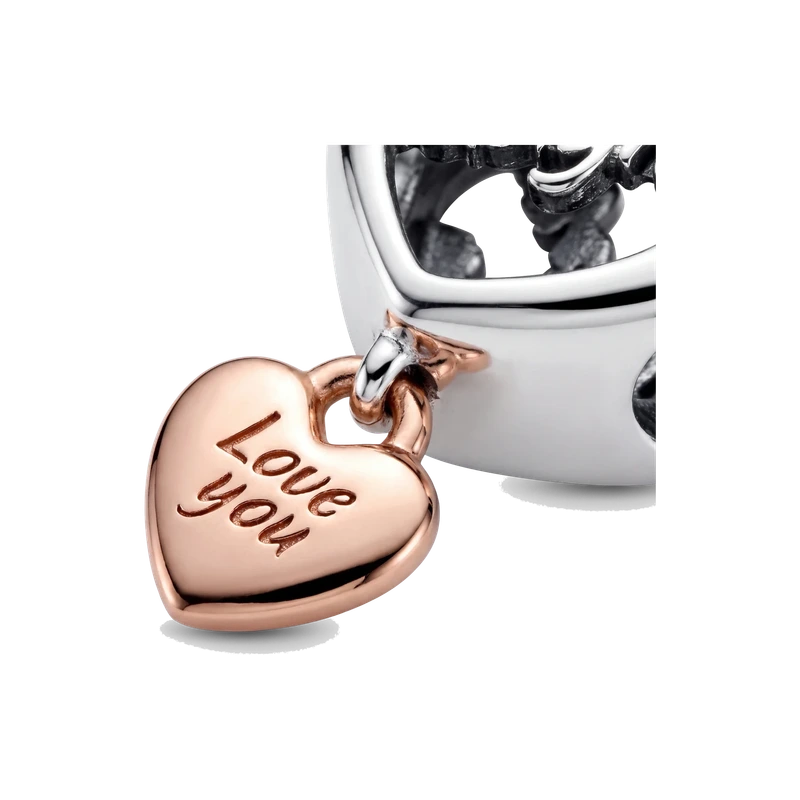 Love You Daughter Heart Charm