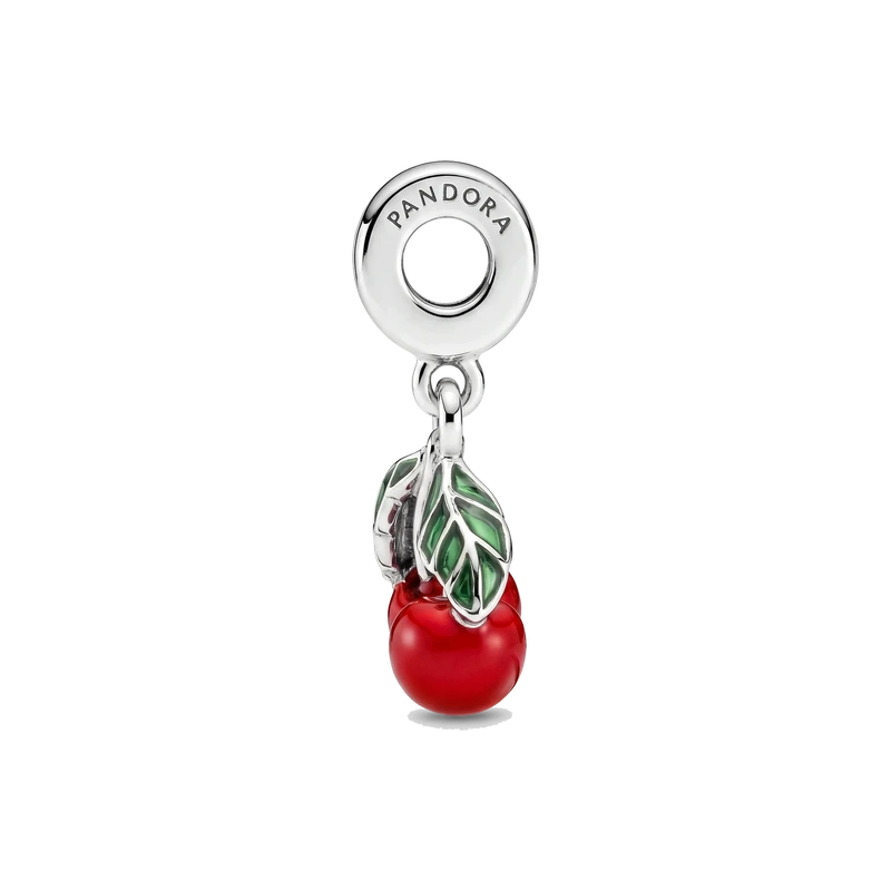 Asymmetrical Cherry Fruit Dangle Charm