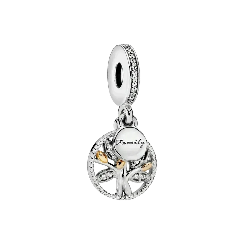 Sparkling Family Tree Dangle Charm