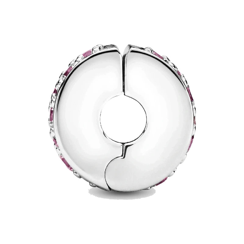 Pink Pavé Clip Charm