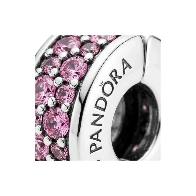 Pink Pavé Clip Charm