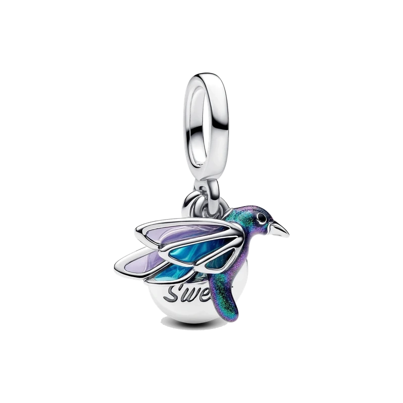Hummingbird Double Dangle Charm