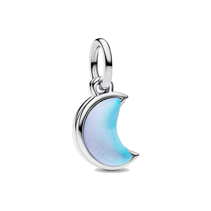 Crescent Moon Double Dangle Charm