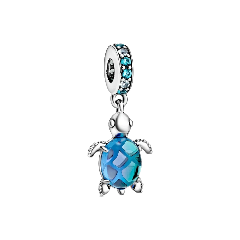 Murano Glass Sea Turtle Dangle Charm