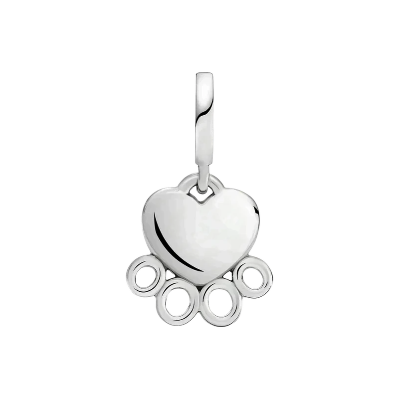 Hearts & Paw Print Dangle Charm